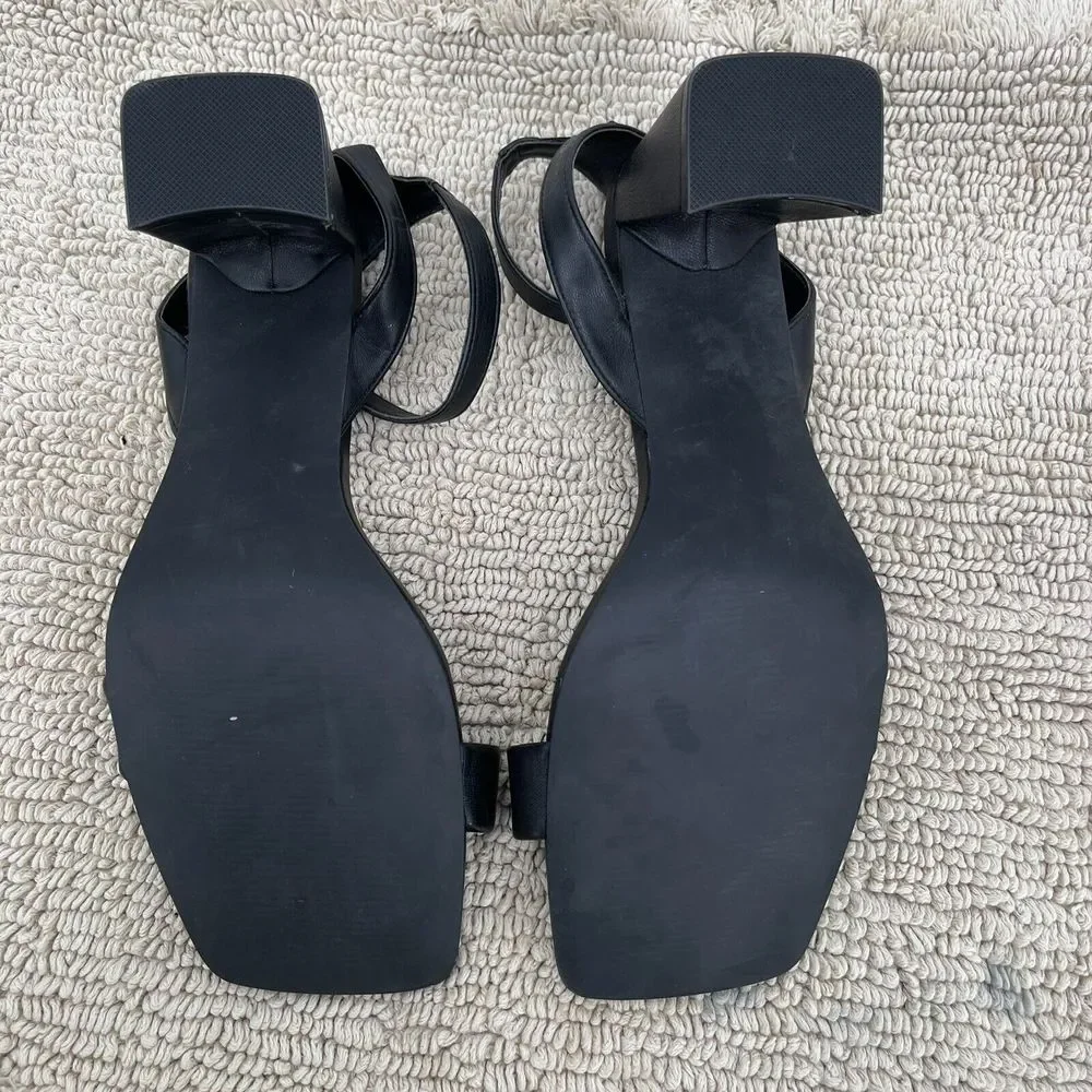 Madden Girl‎ Women Winnii Heeled Sandal Black Paris Size 11